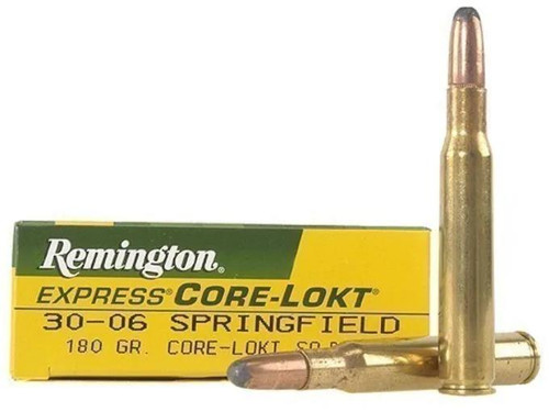 Remington Core-Lokt Ammunition 30-06 Springfield 180 Grain Core-Lokt Soft Point Box of 20 #21407 Remington Core-Lokt Ammunition 30-06 Springfield 180 Grain Core-Lokt Soft Point Box of 20 #21407