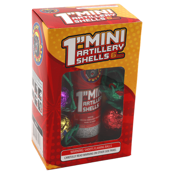1inch Mini Artillery Shells - Pyromania Fireworks
