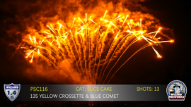 13S Yellow Crossette and Blue Commet