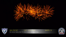 9S Gold Willow to Red Lace w/ Red Tail