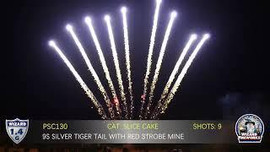 Silver Tiger Tail w/Red Strobeo Mine
