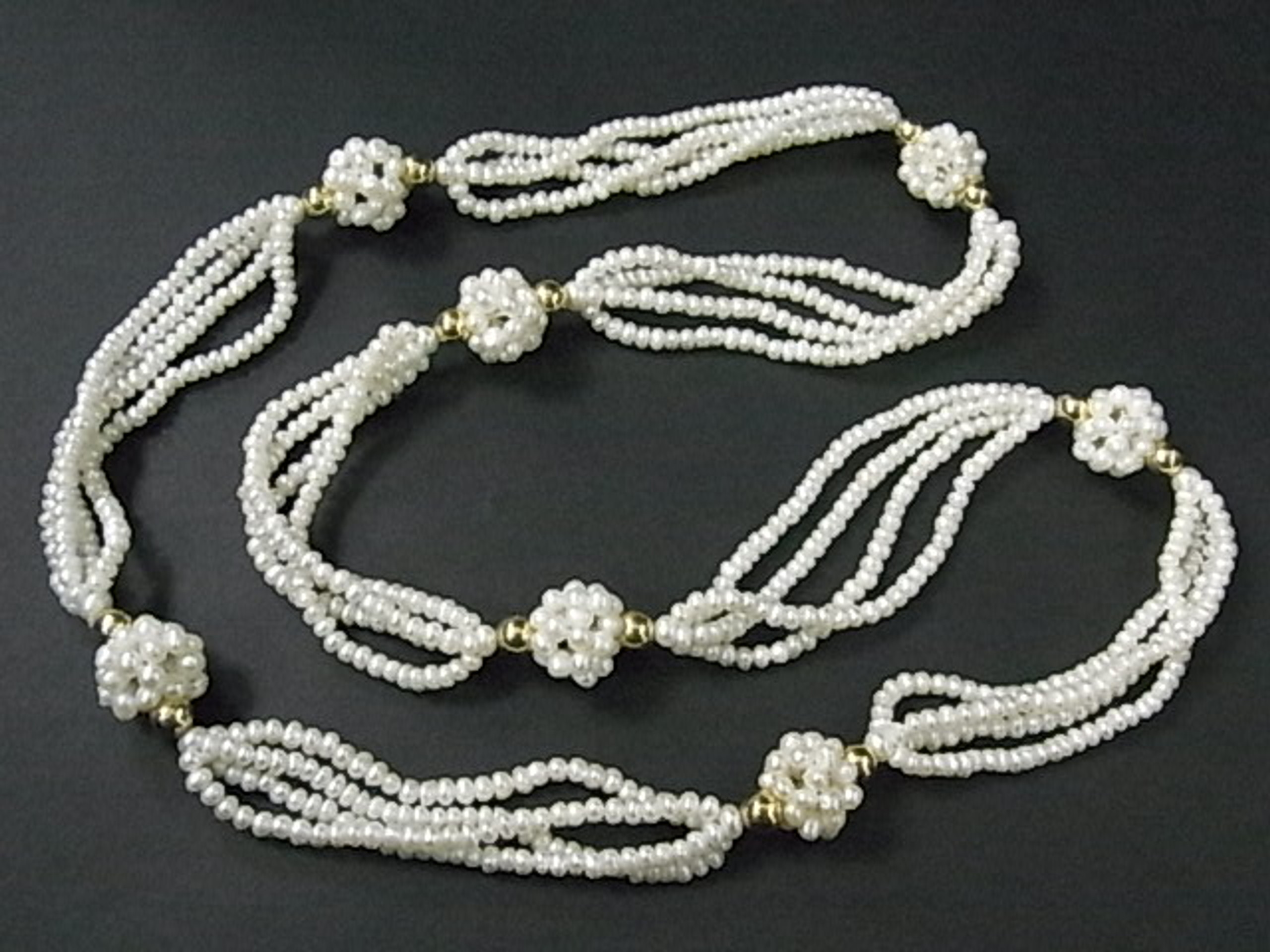 Pearl ball necklace clearance