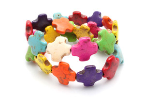 15x15mm Mix Magnesite Plus Beads 15.5" [t391x]