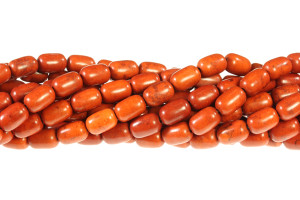 8x12mm coffee Magnesite Drum Beads 15.5" [t454c]