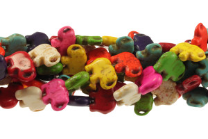 15x20mm Mix Magnesite Elephant Beads 15.5" [t460x]