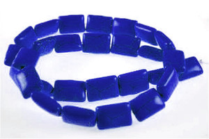 10x14mm Lapis Magnesite Rectangular Beads 15.5" [t538l]