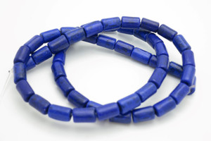 4x4mm Lapis Magnesite Tube Beads 15.5" [t541l]