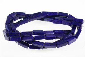 4x13mm Lapis Magnesite cube Beads 15.5" [t544l]