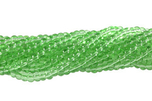 6mm Green Quartz Abacus Beads 15.5" synthetic [u75a37]