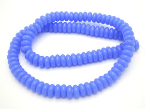 8mm Chalcedony Rondelle Beads 15.5" synthetic [u90a65]