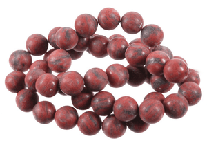 10mm Matte Brazil Agate Round Beads 15.5" natural [10c25m]