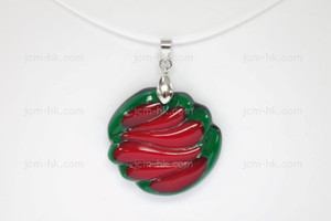 32x30mm Lucite Carved Designer Bead Pendant [z1075]