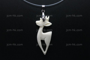 20X45mm Buffalo Bone Deer Designer Bead Pendant [z1256]