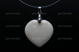 28X30mm Buffalo Bone Heart Designer Bead Pendant [z1281]