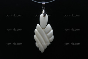 28X60mm Buffalo Bone Dangling Designer Bead Pendant [z1324]