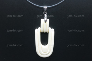 22X48mm Buffalo Bone Dangling Designer Bead Pendant [z1335]
