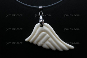 48X22mm Buffalo Bone Carved Designer Bead Pendant [z1405]