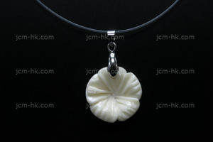 20x20mm Buffalo Bone flower Designer Bead Pendant [z7050]