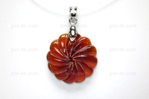 25X25mm Amber Horn Leaf Designer Bead Pendant [z1663]