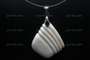 32x40mm Buffalo Bone Carved Designer Bead Pendant [z5200]