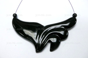 85X38mm Buffalo Horn Carved Part Drill [z1899]