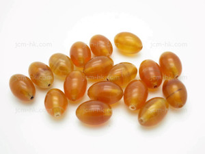 8x12mm Amber Horn Oval Beads 20pcs. [z2072]