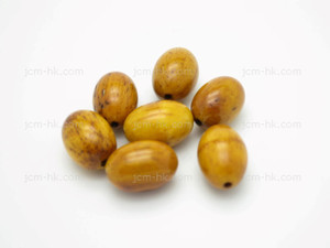 10x15mm Buffalo Bone Oval Beads Antique Color 10pcs. [z2193]