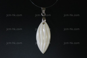 15x32mm Buffalo Bone Carved Designer Bead Pendant [z5165]