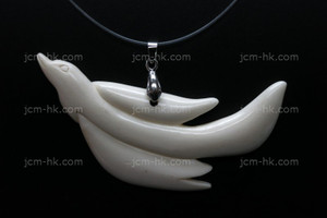 75x30mm Buffalo Bone Bird Designer Bead Pendant [z5199]