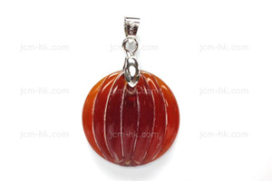 25x25mm Amber Horn Designer Designer Bead Pendant [z5258]