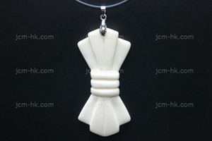 32x65mm Buffalo Bone Carved Designer Bead Pendant [z7152]