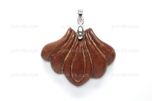 40x32mm Wood Designer Bead Pendant [z7166]