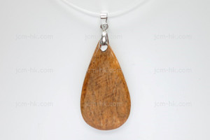 25x45mm Buffalo Bone Designer Bead Pendant, Natural Dyed [z7362]