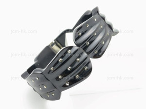 25mm Free Size Buffalo Horn Bangle & 925 Sterling Silver [z7940]