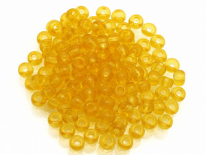 Seed bead 3mm 8/o 400pcs, Transparent Yellow [g10-3]
