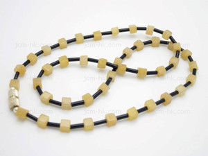 4x4mm Golden Jade Necklace 18" [e3080]