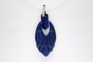 30x65mm Buffalo Bone Dangling Designer Bead Pendant, Natural Dyed [z1060]