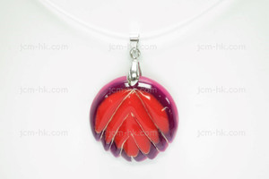 30X30mm Lucite Carved Designer Bead Pendant [z1174]