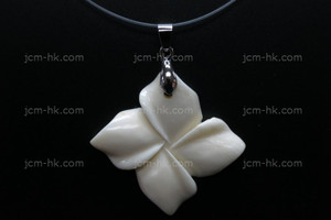 40X40mm Buffalo Bone Flower Designer Bead Pendant [z1255]