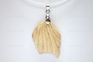 26X38mm Wood Carved Designer Bead Pendant [z1532]