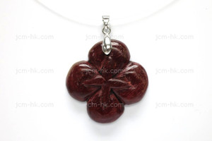 35X35mm Wood Flower Designer Bead Pendant [z1634]