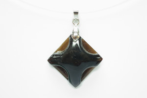 28X28mm Buffalo Horn Carved Designer Bead Pendant [z1724]