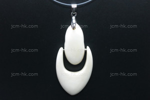 28x58mm Buffalo Bone Dangling Designer Bead Pendant [z5078]