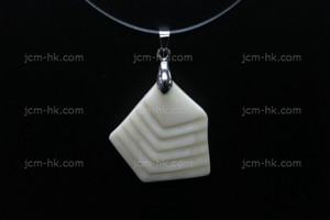 30x30mm Buffalo Bone Carved Designer Bead Pendant [z7424]