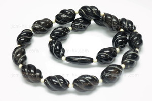 12x18mm Buffalo Horn Beads Necklace 18" [z7688]