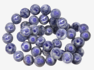 6mm Matte Sodalite Round Beads 15.5" natural [6r24m]