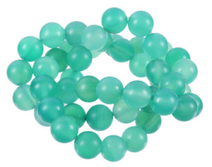 6mm Matte Amazonite Round Beads 15.5" dyed [6d51m]