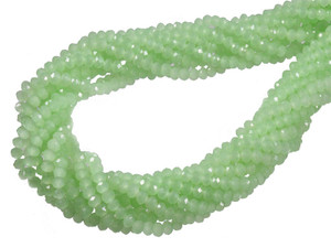 4x3mm Larimar Faceted Rondelle Beads 15.5" synthetic [sc1a64]