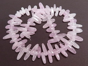 18-20mm Rose Quartz Briolette Beads 15.5" natural [c2b1]