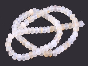 6mm Matte Rulite Quartz Rondelle Beads 15.5" synthetic [wa134m]